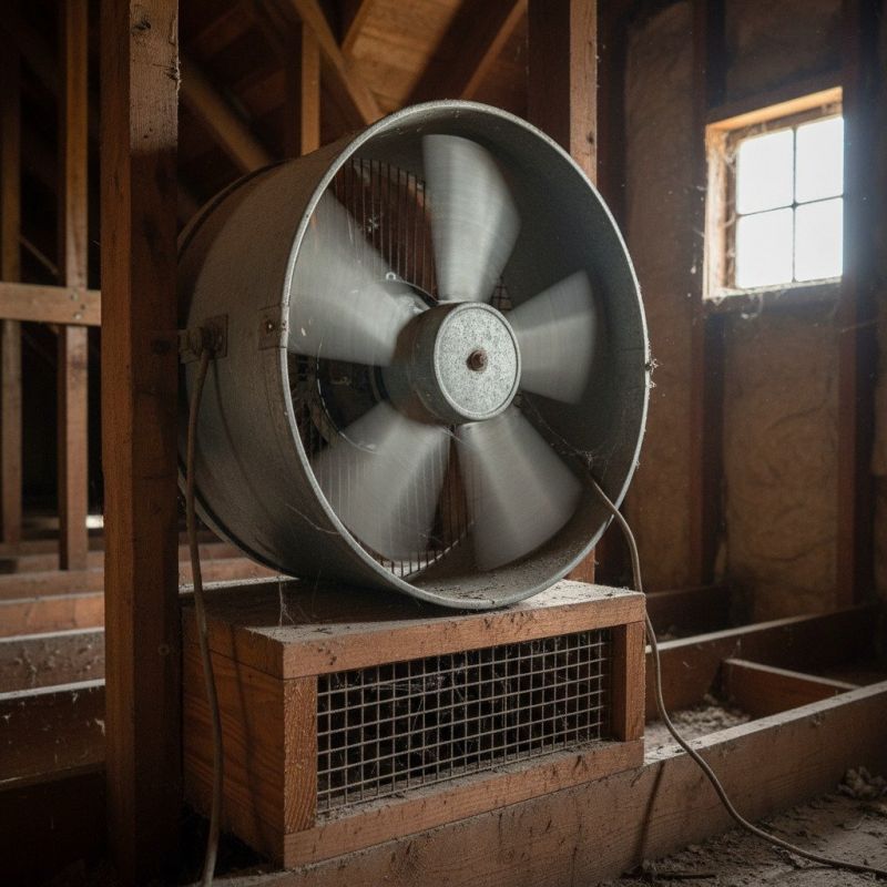 Attic Fan Replacement in Heber City, UT